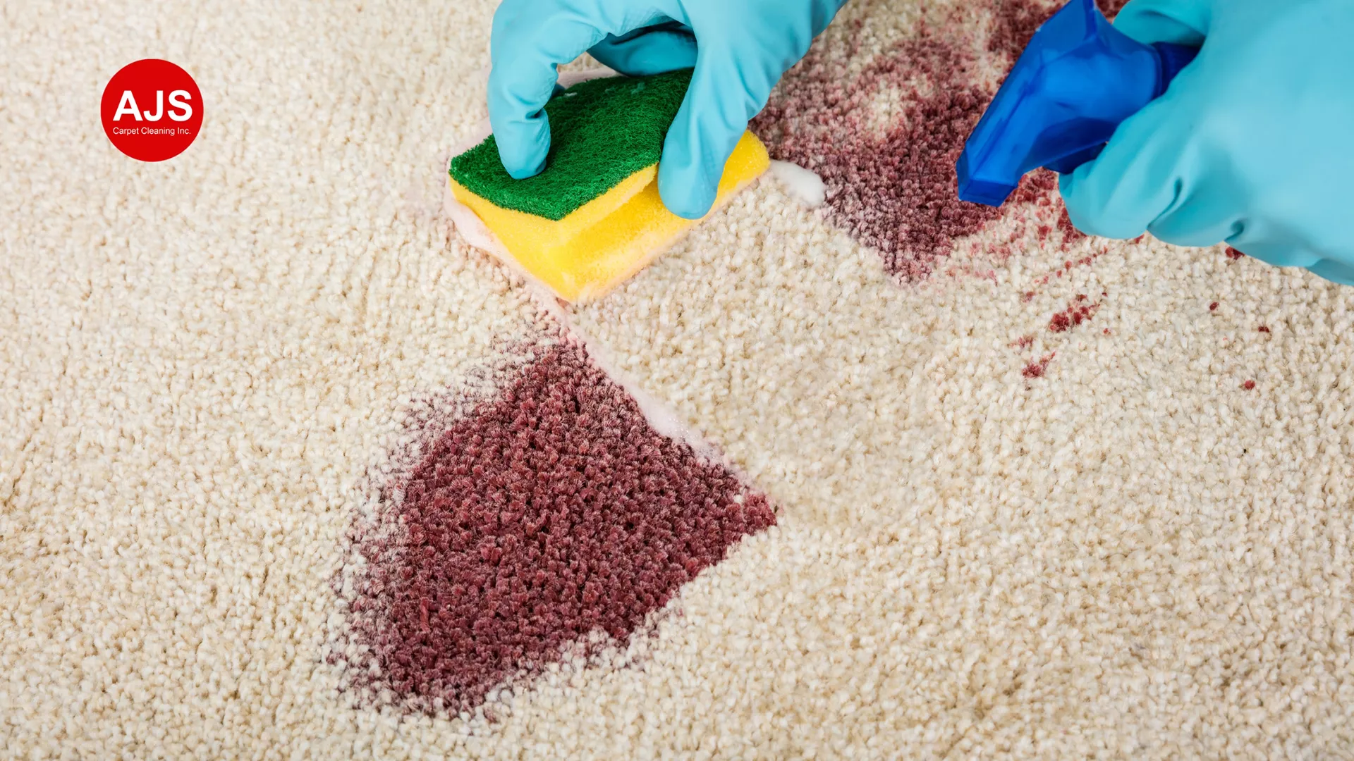 Carpet stain cleaning