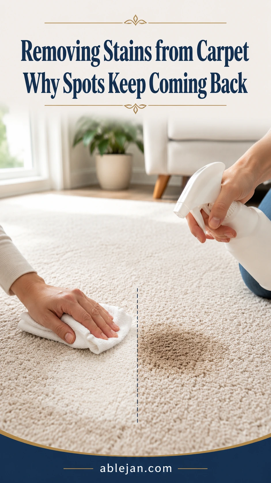 removing stains from carpet