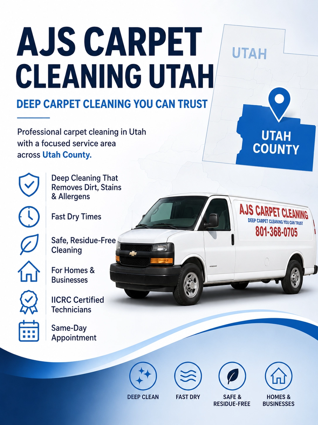 AJS Carpet Cleaning Utah Service Areas